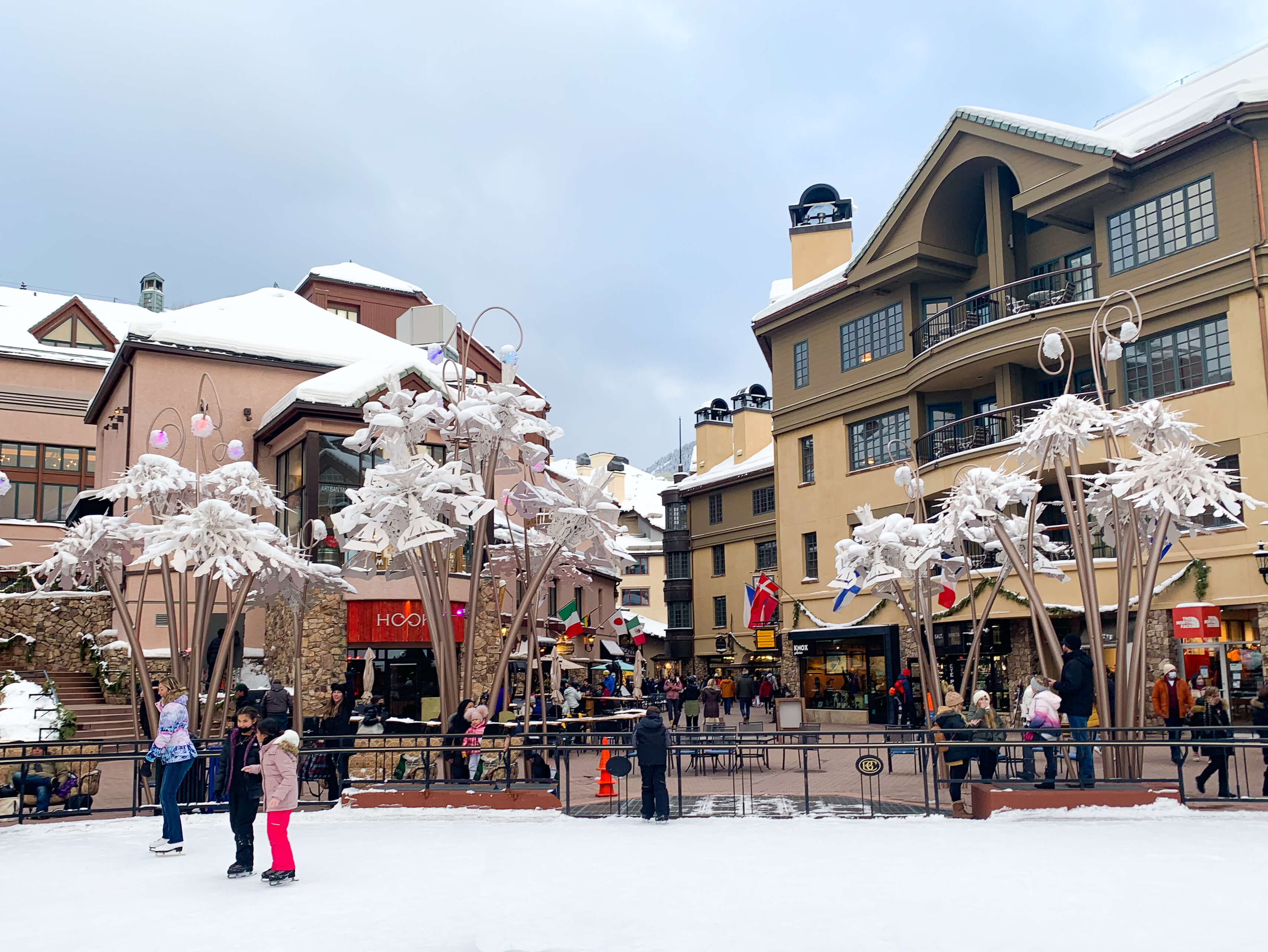 Ice skating rink in Beaver Creek Colorado