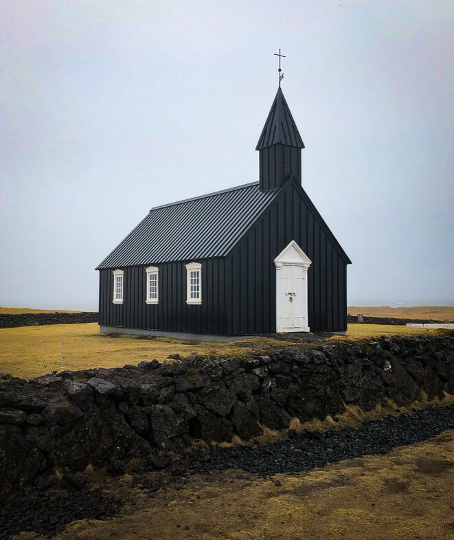 Budir Black Church on the Snaefellsnes Peninsula in Iceland