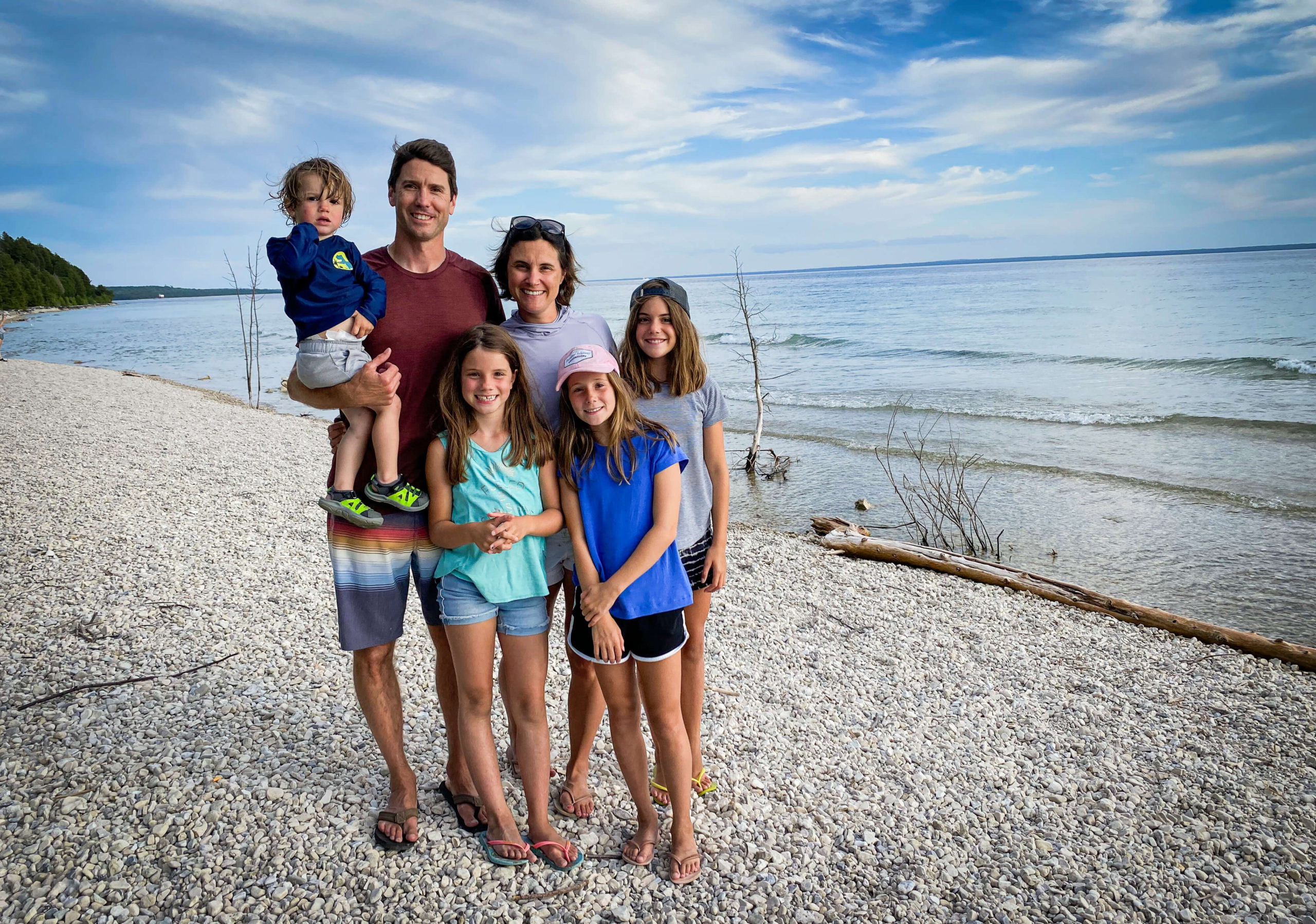 Family on a beach